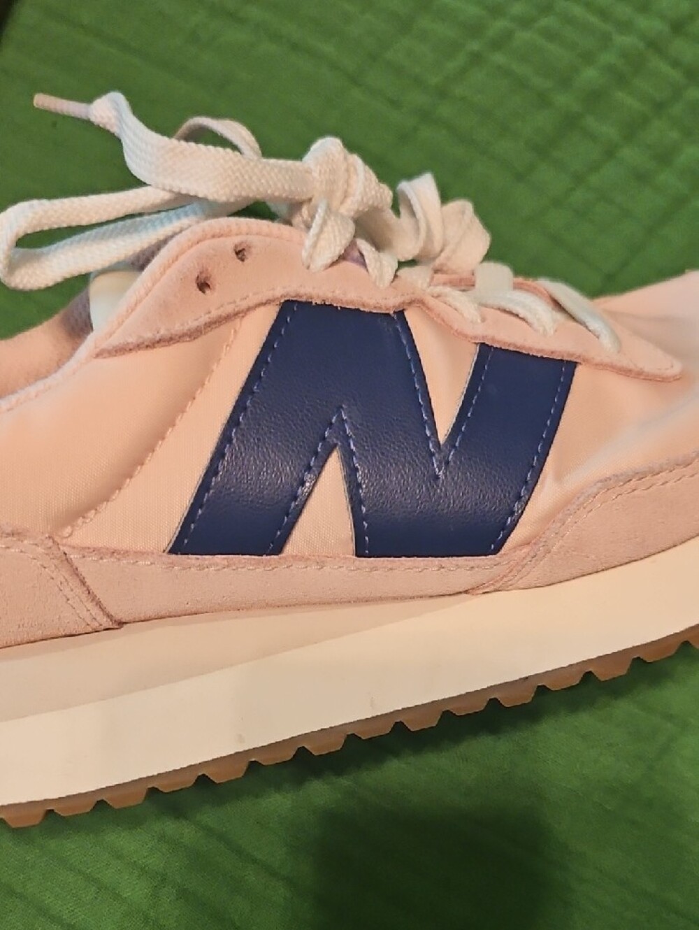 New Balance Pink and Navy Women's Sneakers - Picture 4 of 6